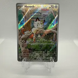 Meowth 106/094 Holo Illustration Rare Phantasmal Flames Pokemon Card - Image 1