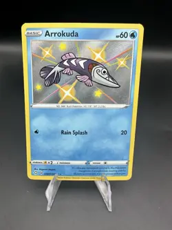 Arrokuda SV031/SV122 Shining Fates Shiny Baby Holo Rare Pokemon Card NM - Image 1