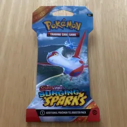 Pokemon TCG: Scarlet & Violet—Surging Sparks Booster Pack, Latias Artwork - Image 1
