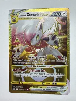 Hisuian Zoroark VSTAR 213/196 SWSH11: Lost Origin Secret Rare Pokemon Card - Image 1