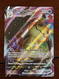 Pokemon Brilliant Stars Mimikyu Vmax 069/172 Ultra Rare Full Art Holo - Image 1