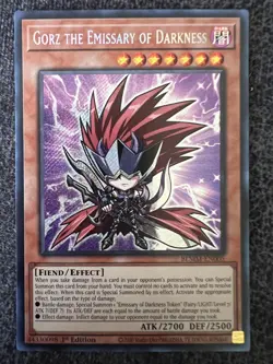 Yugioh Gorz the Emissary of Darkness BLMM-EN005 1st Edition Secret Rare NM - Image 1