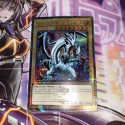 1x Yu-Gi-Oh Blue-Eyes White Dragon RA03-EN079 Quarter Century Secret Rare 1st NM - Image 1