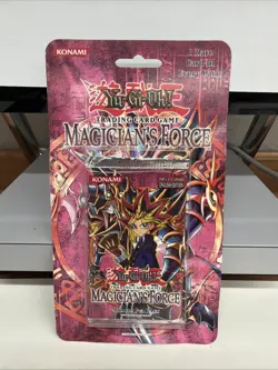 2003 Yu-Gi-Oh Magician’s Force Unlimited Blister Pack Sealed TCG Booster - Image 1