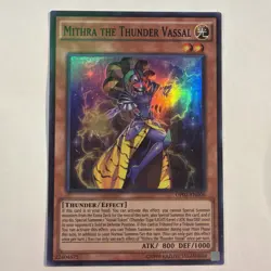 Yugioh Mithra The Thunder Vassal OP02-EN006 Super (NM) - Image 1