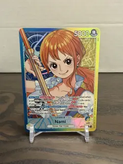 Nami - OP11-041 - Alt Art Leader - A Fist of Divine Speed - One Piece - English - Image 1