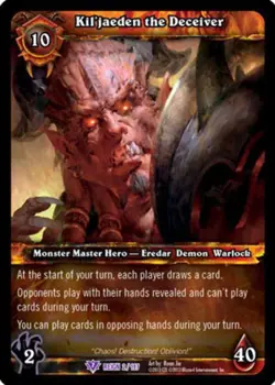World of Warcraft TCG Kil'jaeden the Deceiver - Reign of Fire 2/197 - Image 1