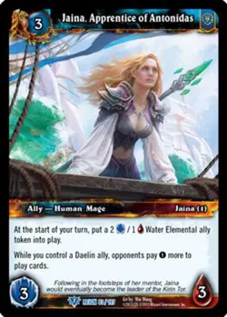 World of Warcraft TCG Jaina, Apprentice of Antonidas - Reign of Fire 83/197 - Image 1