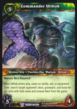 World of Warcraft TCG Commander Ulthok - Throne of the Tides 199/263 - Image 1