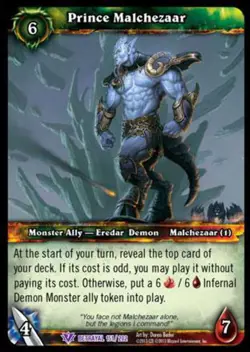 World of Warcraft TCG Prince Malchezaar - Betrayal of the Guardian 151/202 - Image 1