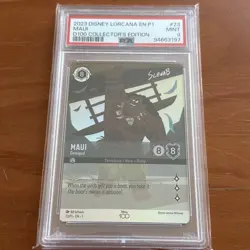 2023 DISNEY LORCANA EN P1-PROMO #23 MAUI - DEMIGOD PSA 9 - Image 1