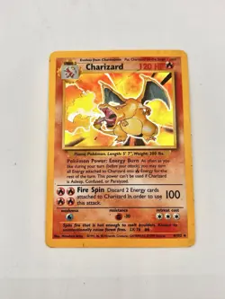 Charizard Pokemon Card 1999 Base Set Holo Rare 4/102 #7 1999 WOTC TCG - Image 3