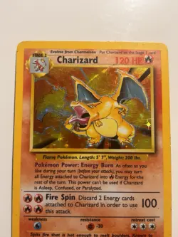 Charizard Pokemon Card 1999 Base Set Holo Rare 4/102 #7 1999 WOTC TCG - Image 4