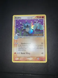 2006 Pokemon SEADRA Ex Dragon Frontiers REVERSE HOLO Rare STAMPED Card 22/101 NM - Image 2