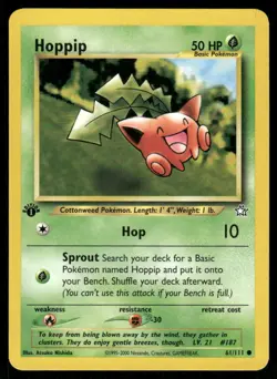 Pokemon Cards Hoppip 61/111 1ST EDITION Neo Genesis WOTC Common NM *2 - Image 1