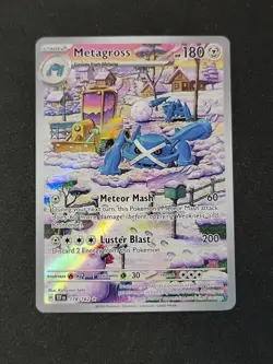 Pokemon TCG Metagross 178/162 Temporal Forces Holo Card Illustration Rare - Image 1