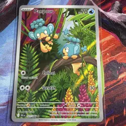 Panpour 101/086 Illustration Rare BLK Black Bolt Pokemon Card NM IR - Image 1