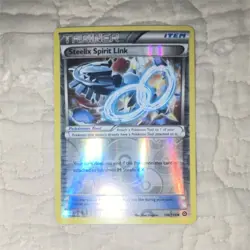 Pokemon Steelix Spirit Link XY Steam Siege 106/114 Trainer Reverse Holo Card - Image 1