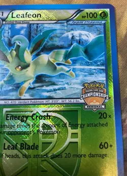 Leafeon 11/116 Holo Promo Foil 2013 Pokemon Card Championships #2665 - Image 4