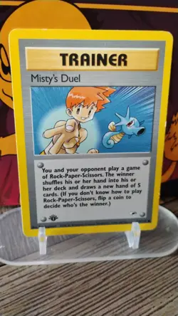 MISTY’S DUEL Gym Heroes POKEMON Non-Holo 1st Edition TRAINER Trading Card 123 - Image 1