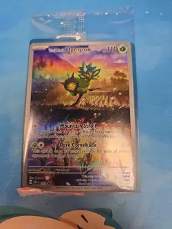 Teal Mask Ogerpon 123 Sv: Scarlet & Violet SVP, Promo Pokemon TCG Card Sealed - Image 1