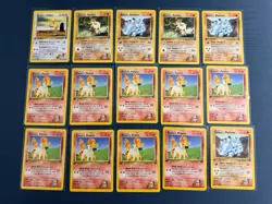 1st Edition Pokemon Card Lot Gym Challenge Blaine Ponyta 64/132 LP/MP Mankey 63 - Image 1