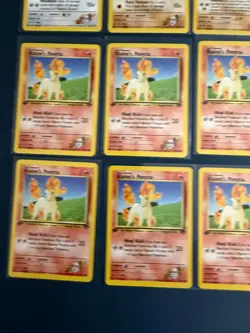 1st Edition Pokemon Card Lot Gym Challenge Blaine Ponyta 64/132 LP/MP Mankey 63 - Image 5