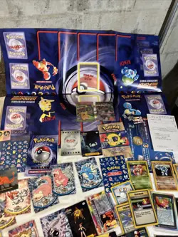 Huge Vintage 1990’s Pokemon Cards Stickers Lot: 1999 Mary Beth’s Collector Foil - Image 4