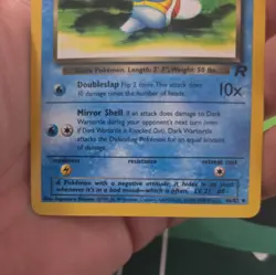 Dark Wartortle 46/82 Team Rocket Pokemon Card WOTC - Image 2
