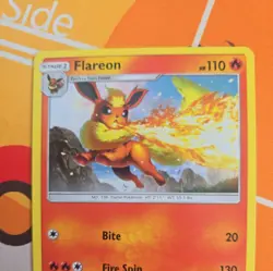 Flareon SM186 Promo Battle Academy Charizard Stamp Rare Pokemon Trading Card - Image 3