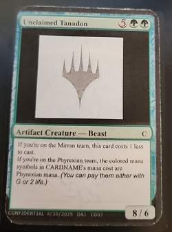 MTG Magic 1 x Unclaimed Tanadon x 1 - Unknown Event Playtest Cards - CG07 - Image 1