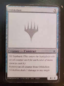 MTG Magic 1 x Oilskelion x 1 - Unknown Event Playtest Cards - RA05 - Image 1
