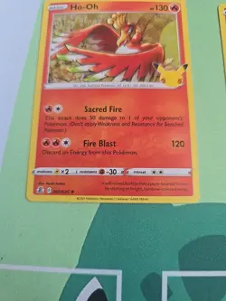 Pokemon TCG Ho-Oh Celebrations Holo Rare Card 001/025 NM - Image 4