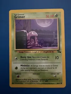 Grimer 48/62 – Fossil Set (1999) – 50 HP Common – Pokemon Card – WOTC – English - Image 1