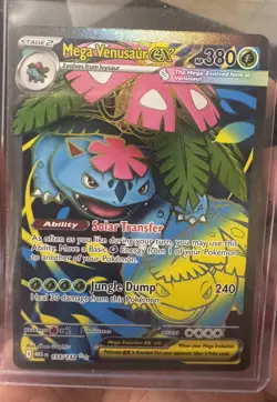 Mega Venusaur Ex Mega Evolution 155/132 Secret Rare Pokemon Card - Image 1