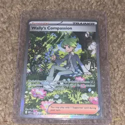 Wally's Compassion 186/132 Mega Evolution Special Illustration Rare Pokemon Card - Image 1