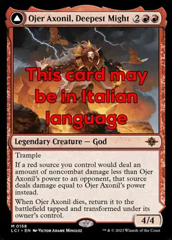 MTG OJER AXONIL, DEEPEST MIGHT EXC - OJER AXONIL, POSSANZA PROFONDA 158 - LCI - Image 1