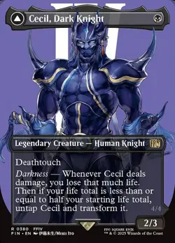 MTG CECIL, DARK KNIGHT 380 FOIL EXC - CECIL, CAVALIERE DELLE TENEBRE - FIN X EN - Image 1