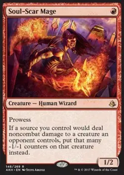 MTG SOUL SCAR MAGE EXC - MAGO SFREGIASPIRITO - AKH - MAGIC - Image 1