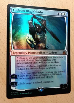 Mtg Magic: # FOIL # Gideon Schwarzklinge,Gideon Blackblade, PLANESWALKER - Image 3