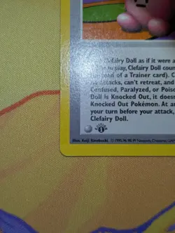 Clefairy Doll 1999 Pokemon TCG Base Set 70/102 1st First Edition Card MP - Image 5