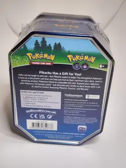 Pokemon Go Gift Tin Pikachu Factory SEALED - Pikachu Head swirl - Image 4