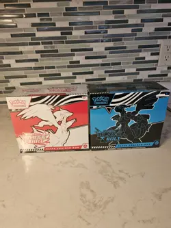 Pokemon Black Bolt & White Flare Elite Trainer (2) Box Lot, New Factory Sealed!! - Image 1