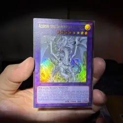 Yugioh Albion the Sanctifire Dragon MZMU-EN101 Ultra Rare 1st Edition NM - Image 1