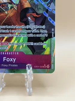 Foxy EB04-036 SR ALT ART The Azure Seas Seven One Piece CCG ENGLISH OP14 - Image 4