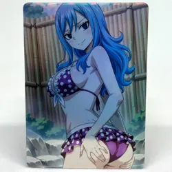 Fairy Tail Juvia Lockser Goddess Anime Waifu ACG Foil Card - Image 1