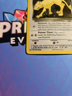 LP+ Dark Persian Holo 6/110 Legendary Collection Pokemon Card - Image 3