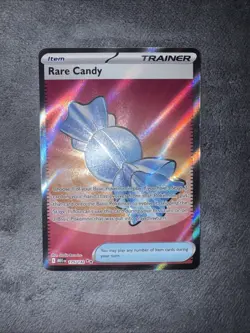Pokemon TCG Rare Candy Trainer-Item Full Art Holo MEGA 175/185 Card - Image 2