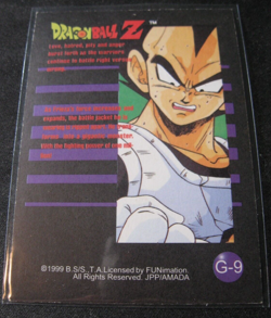 FRIEZA 1999 DRAGONBALL Z Gold Foil Card #G-9 EXC. VINTAGE - Image 2