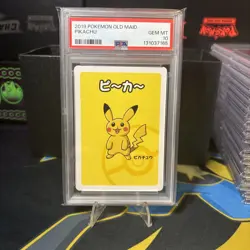 Pokemon Card PSA 10 Pikachu Old Maid Japanese Game 2019 - Image 1